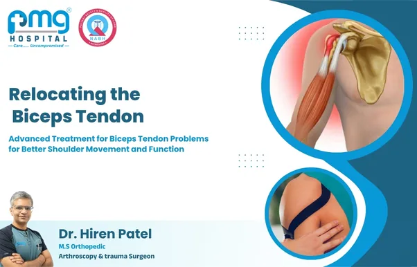 Relocating the Biceps Tendon - arthroscopic treatment by Dr. Hiren Patel at PMG Hospital, Ahmedabad