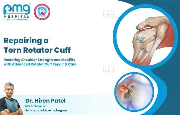 Repairing a Torn Rotator Cuff - arthroscopic treatment by Dr. Hiren Patel at PMG Hospital, Ahmedabad