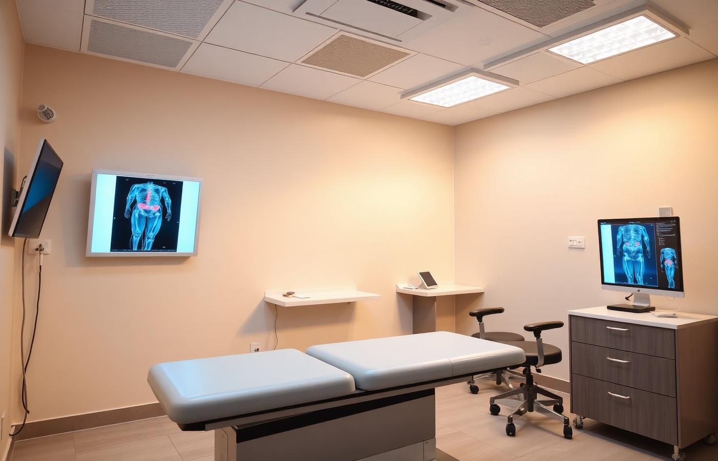 Orthopedic clinic consultation room at PMG Hospital, Gota, Ahmedabad