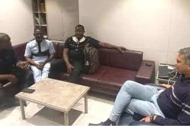 Orthopedic doctors from Cameroon meeting Dr. Hiren Patel at PMG Hospital, Ahmedabad